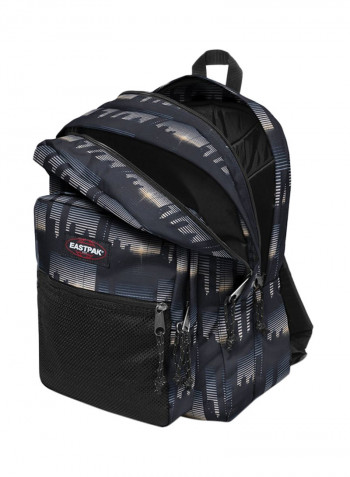 Zipper Closure Pinnacle Backpack Black/Grey