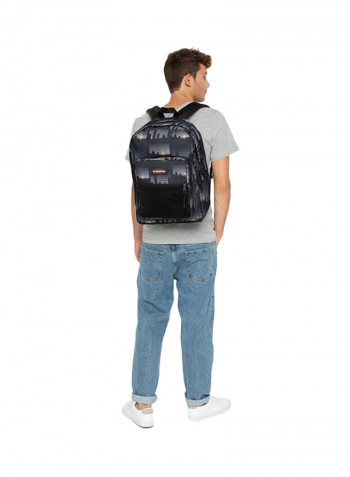 Zipper Closure Pinnacle Backpack Black/Grey