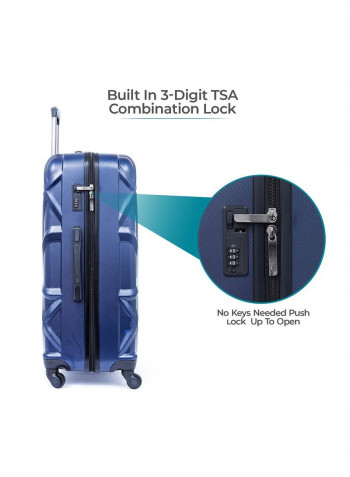 Matrix Hardside 3 Piece Luggage Trolley Set Navy