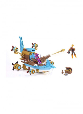 373-Piece Skylanders Sharpfin's Jet Boat Building Set 95301