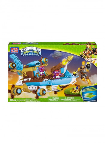373-Piece Skylanders Sharpfin's Jet Boat Building Set 95301