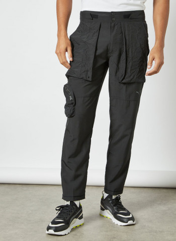 First Mile Woven Training Pants أسود