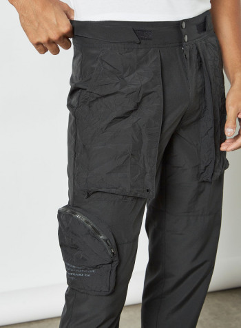 First Mile Woven Training Pants أسود