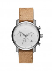 Men's Chrono Leather Strap Watch