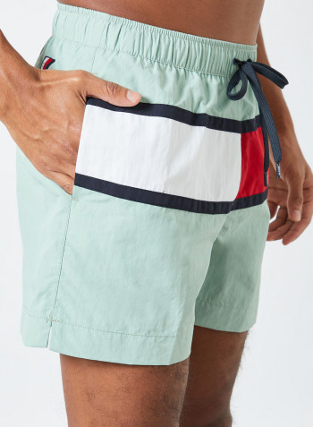 Medium Drawstring Shorts Mint