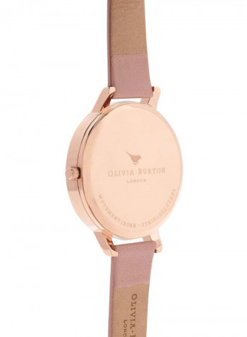 Women's Leather Analog Wrist Watch OB15TL02
