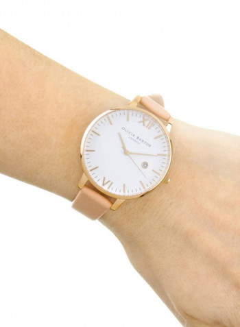 Women's Leather Analog Wrist Watch OB15TL02