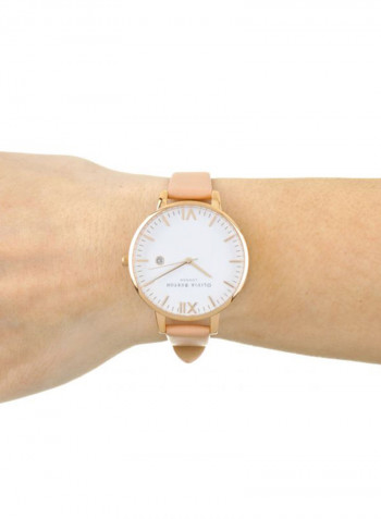 Women's Leather Analog Wrist Watch OB15TL02