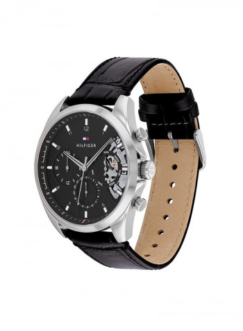 Men's Leather Analog Watch-1710449