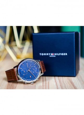 Men's Leather Analog Wrist Watch 1710436