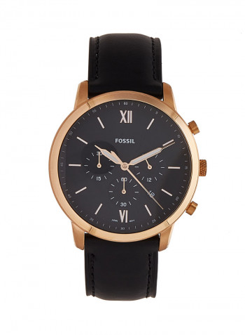 Men's Water Resistant Leather Analog Watch FS5381