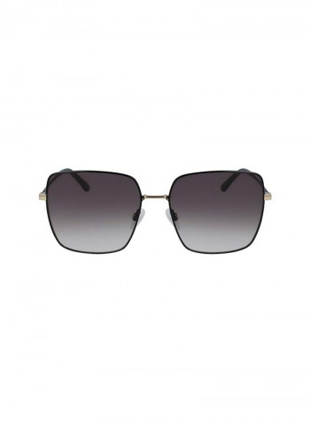 Women's Full Rimmed Square Frame Sunglasses - Lens Size: 58 mm