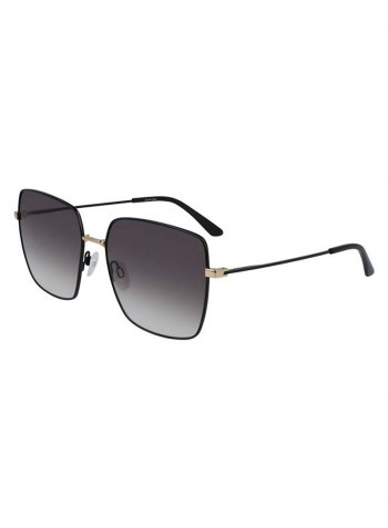 Women's Full Rimmed Square Frame Sunglasses - Lens Size: 58 mm