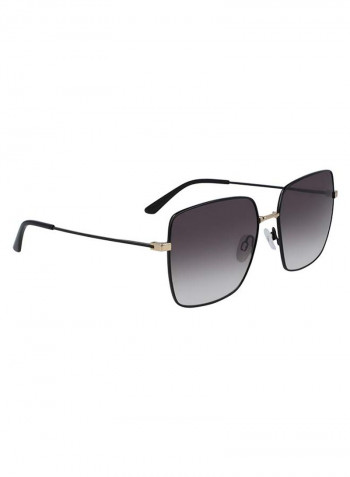 Women's Full Rimmed Square Frame Sunglasses - Lens Size: 58 mm