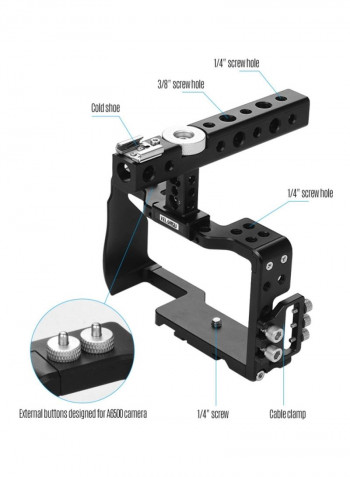 Aluminum Camera Cage Black