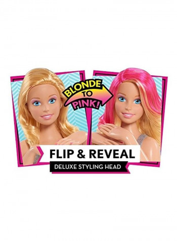 Barbie Flip And Reveal Deluxe Styling Head 6x16inch