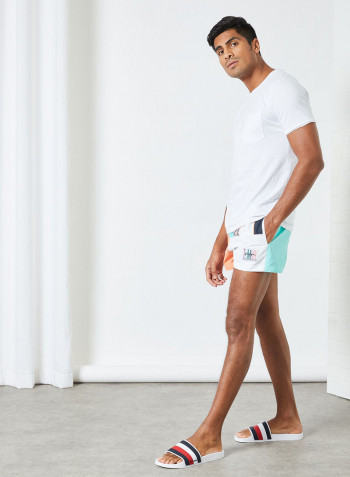 Colourblock Slim Fit Swim Shorts Multicolour