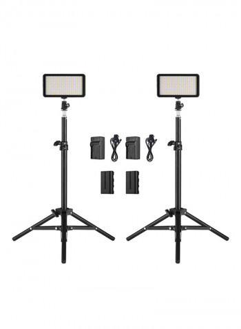 LED Video Light Kit Black/White