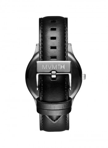 Men's 40 Series Leather Strap Watch