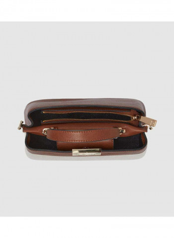 Diniducie Satchel Hand Bag Beige/Brown