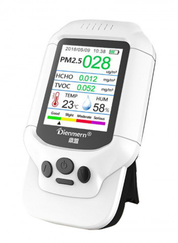 Multi-Functional Air Quality Analyser Tester White/Black