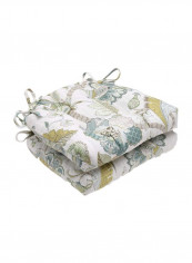 Pack Of 2 Bali Finders Keepers Chair Pad White/Brown/Grey 16x15.5x4inch