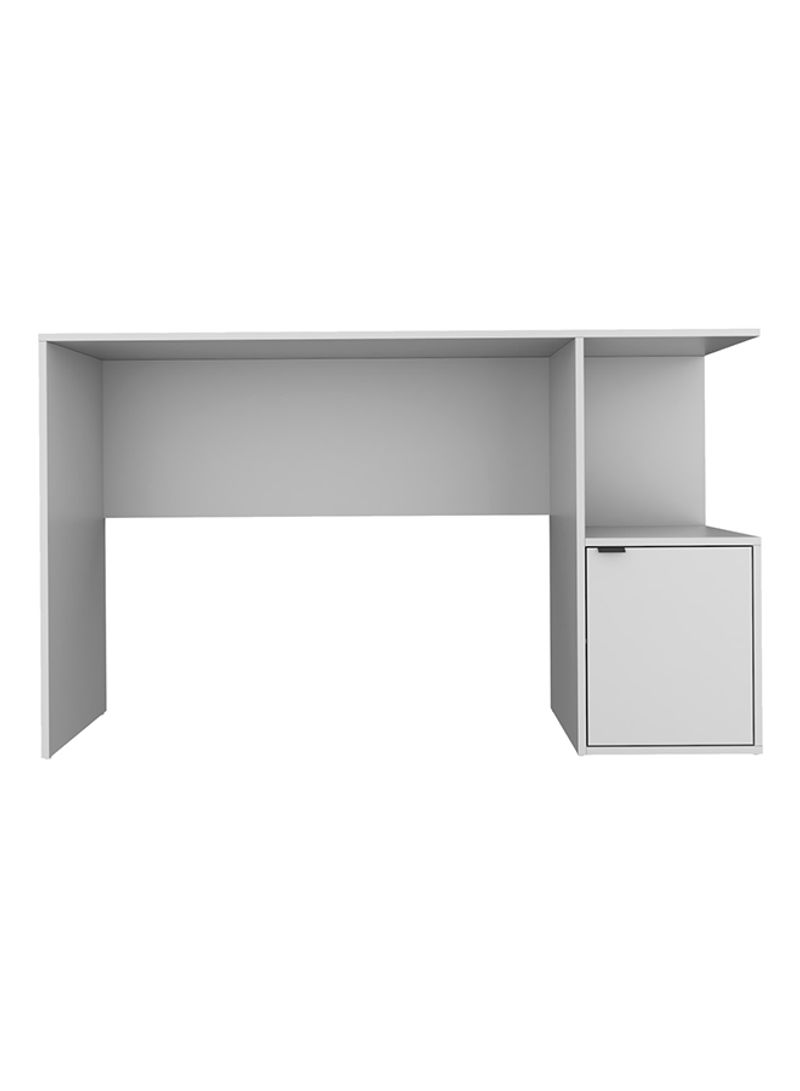 Salvador Study Desk With 1-Door Cabinet White