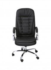 Double Cushioned Office Chair Black 85x65x85centimeter