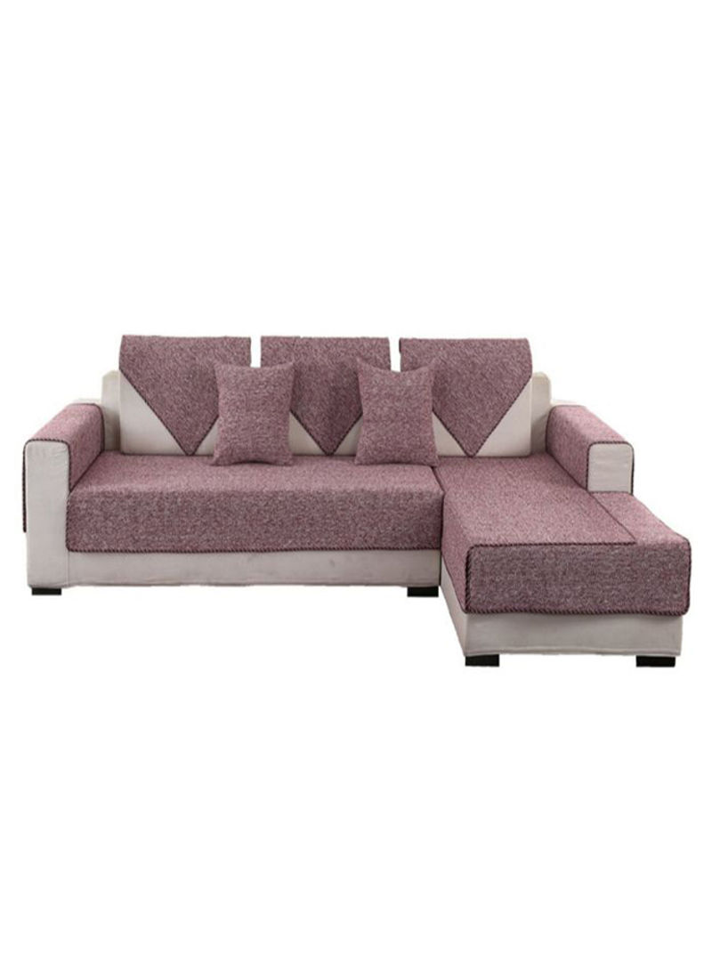 Anti-Slip Cozy Sofa Cover Pink