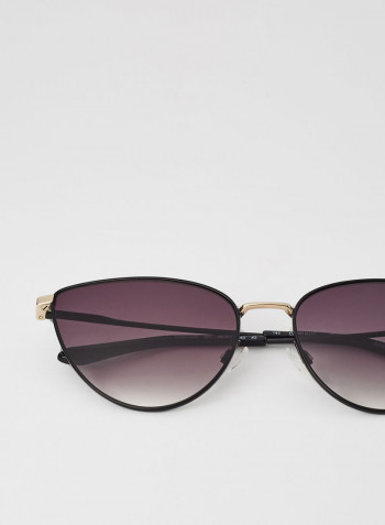 Women's Full-Rim Metal Cat Eye Sunglasses - Lens Size: 58 mm