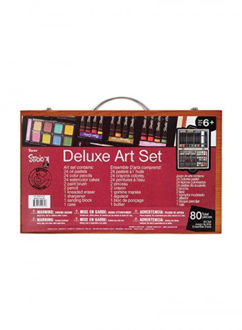 80-Piece Deluxe Art Set Multicolour