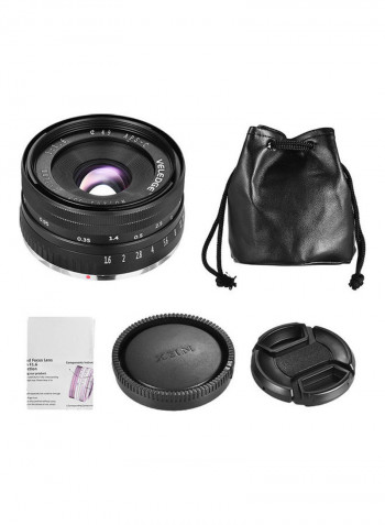 Aps-c Large Aperture Manual Focus Lens Black