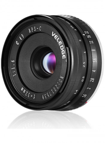 Aps-c Large Aperture Manual Focus Lens Black