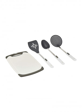 14-Piece Classique Cookware Set Red/Black/White