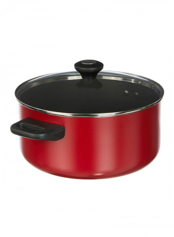 14-Piece Classique Cookware Set Red/Black/White
