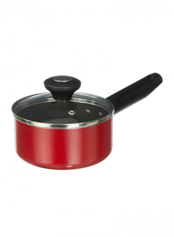 14-Piece Classique Cookware Set Red/Black/White