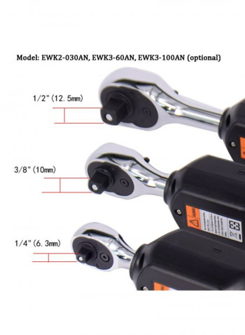Digital Torque Wrench Blue/Black/Silver 255millimeter