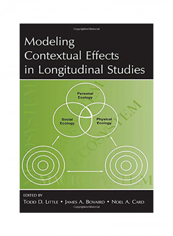 Modeling Contextual Effects In Longitudinal Studies Paperback