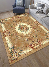Anti-Skid Printed Floor Carpet Multicolour 80X160centimeter
