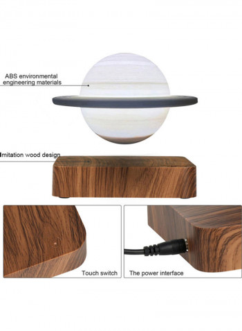 3D Printing Levitation Saturn Lamp Brown/Black