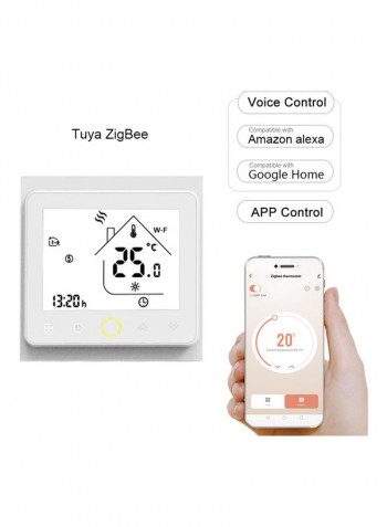 Smart Thermostat 5A Weekly Programmable Temperature Controller White