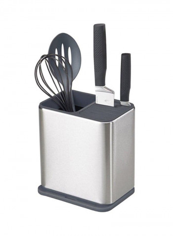 Surface Utensil Pot Silver/Black
