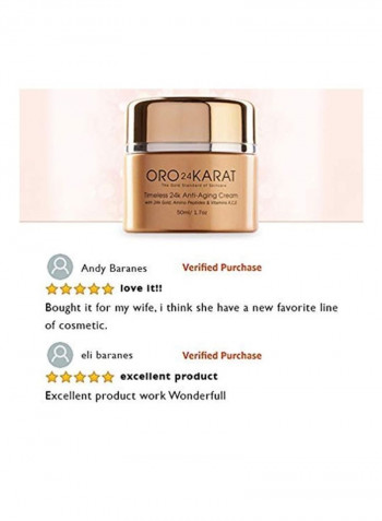 24k Gold Anti-Aging Cream 1.7ounce