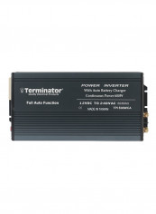 DC-AC Power Inverter With Auto Battery Charger Black