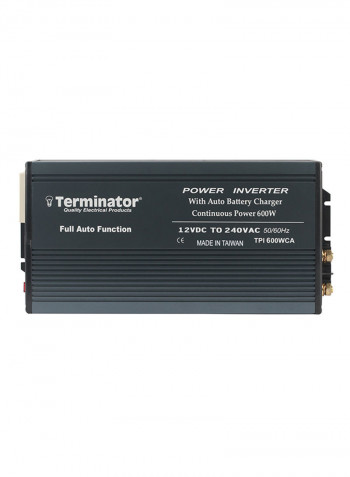DC-AC Power Inverter With Auto Battery Charger Black