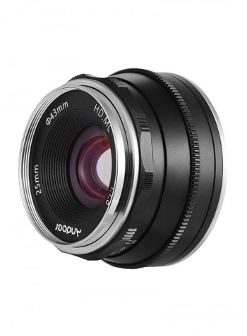 25mm F1.8 Manual Focus Lens For Fujifilm Black