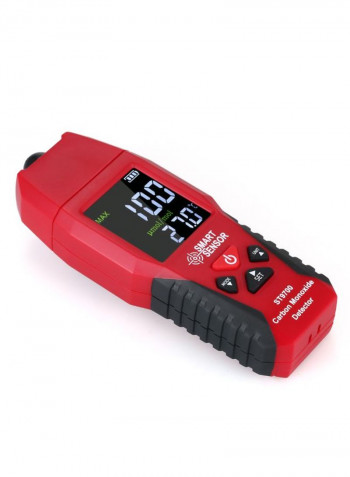 Handheld LCD Display Carbon Monoxide Meter Red/Black 19.50 x 7.70 x 3.50centimeter