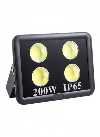 Super Bright Outdoor Building Flood Light With Isolated Driver Black 45 x 38 x 12centimeter