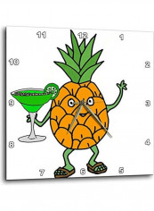 Pineapple Wall Clock Multicolour 13x13inch