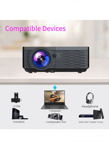 Mini Video Projector  Black